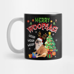 Bulldog Merry Woofmas Awesome Christmas Mug